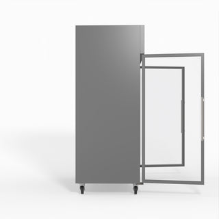 S/S Two Full Glass Door Upright Fridge - FED-X XURC1410G2V