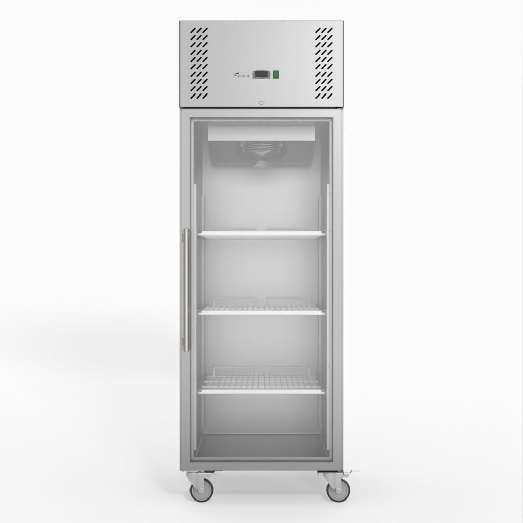 S/S Full Glass Door Upright Freezer - FED-X XURF600G1V