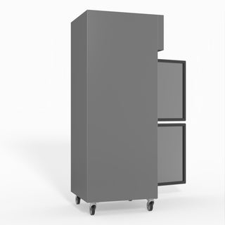 S/S Two Door Upright Fridge - FED-X XURC600S1V