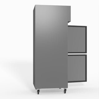 S/S Two Door Upright Fridge - FED-X XURC600S1V