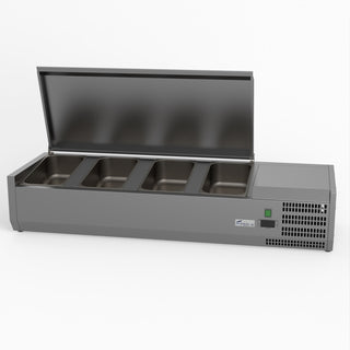 Salad Bench With Stainless Steel Lid - FED-X XVRX1200/380S