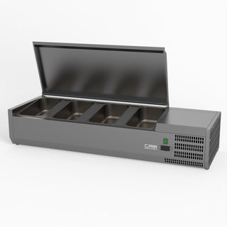 Salad Bench With Stainless Steel Lid - FED-X XVRX1200/380S