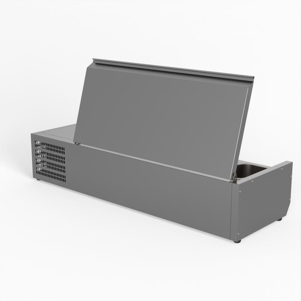 Salad Bench With Stainless Steel Lid - FED-X XVRX1200/380S