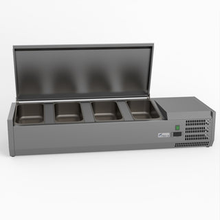 Salad Bench With Stainless Steel Lid - FED-X XVRX1200/380S