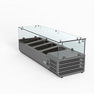 Flat Glass Salad Bench - FED-X XVRX1200/380