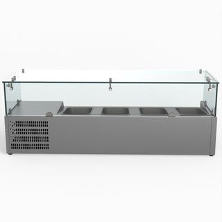 Flat Glass Salad Bench - FED-X XVRX1200/380