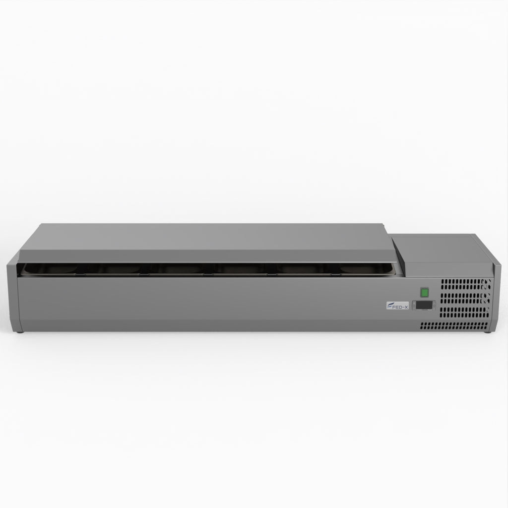 FED-X Salad Bench With Stainless Steel Lid XVRX1500/380S