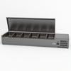 FED-X Salad Bench With Stainless Steel Lid XVRX1500/380S