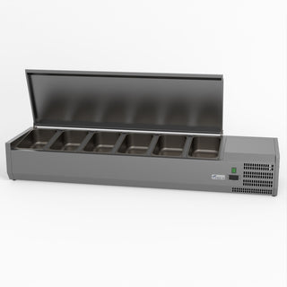 Salad Bench With Stainless Steel Lid - FED-X XVRX1500/380S