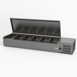 Salad Bench With Stainless Steel Lid - FED-X XVRX1500/380S