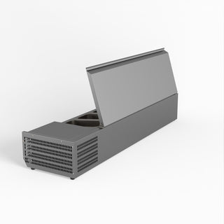 Salad Bench With Stainless Steel Lid - FED-X XVRX1500/380S