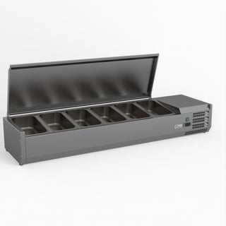 Salad Bench With Stainless Steel Lid - FED-X XVRX1500/380S