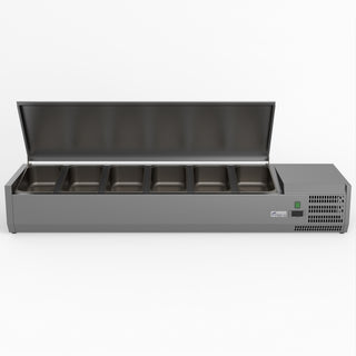 Salad Bench With Stainless Steel Lid - FED-X XVRX1500/380S