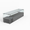 Flat Glass Salad Bench - FED-X XVRX1500/380