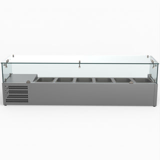 Flat Glass Salad Bench - FED-X XVRX1500/380