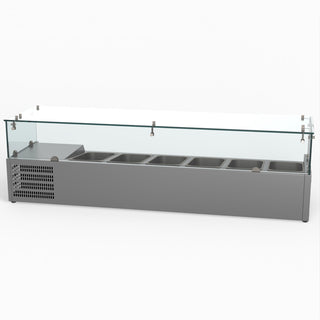 Flat Glass Salad Bench - FED-X XVRX1500/380