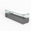 Flat Glass Salad Bench - FED-X XVRX1500/380