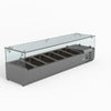 Flat Glass Salad Bench - FED-X XVRX1500/380