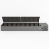 FED-X Salad Bench With Stainless Steel Lids XVRX1800/380S