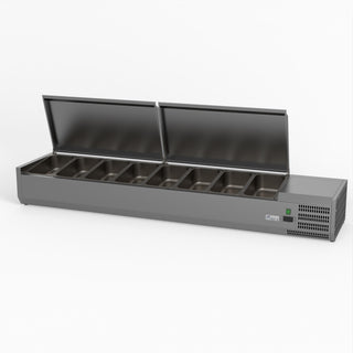 Salad Bench With Stainless Steel Lids - FED-X XVRX1800/380S