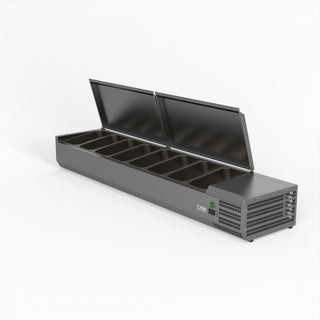 Salad Bench With Stainless Steel Lids - FED-X XVRX1800/380S