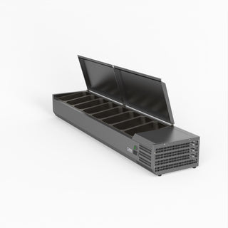 Salad Bench With Stainless Steel Lids - FED-X XVRX1800/380S