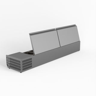 Salad Bench With Stainless Steel Lids - FED-X XVRX1800/380S