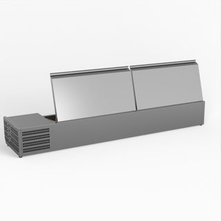 Salad Bench With Stainless Steel Lids - FED-X XVRX1800/380S