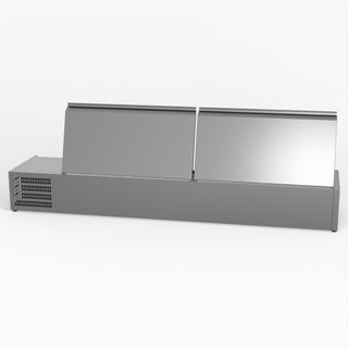 Salad Bench With Stainless Steel Lids - FED-X XVRX1800/380S