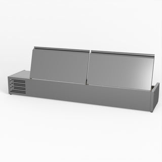 Salad Bench With Stainless Steel Lids - FED-X XVRX1800/380S