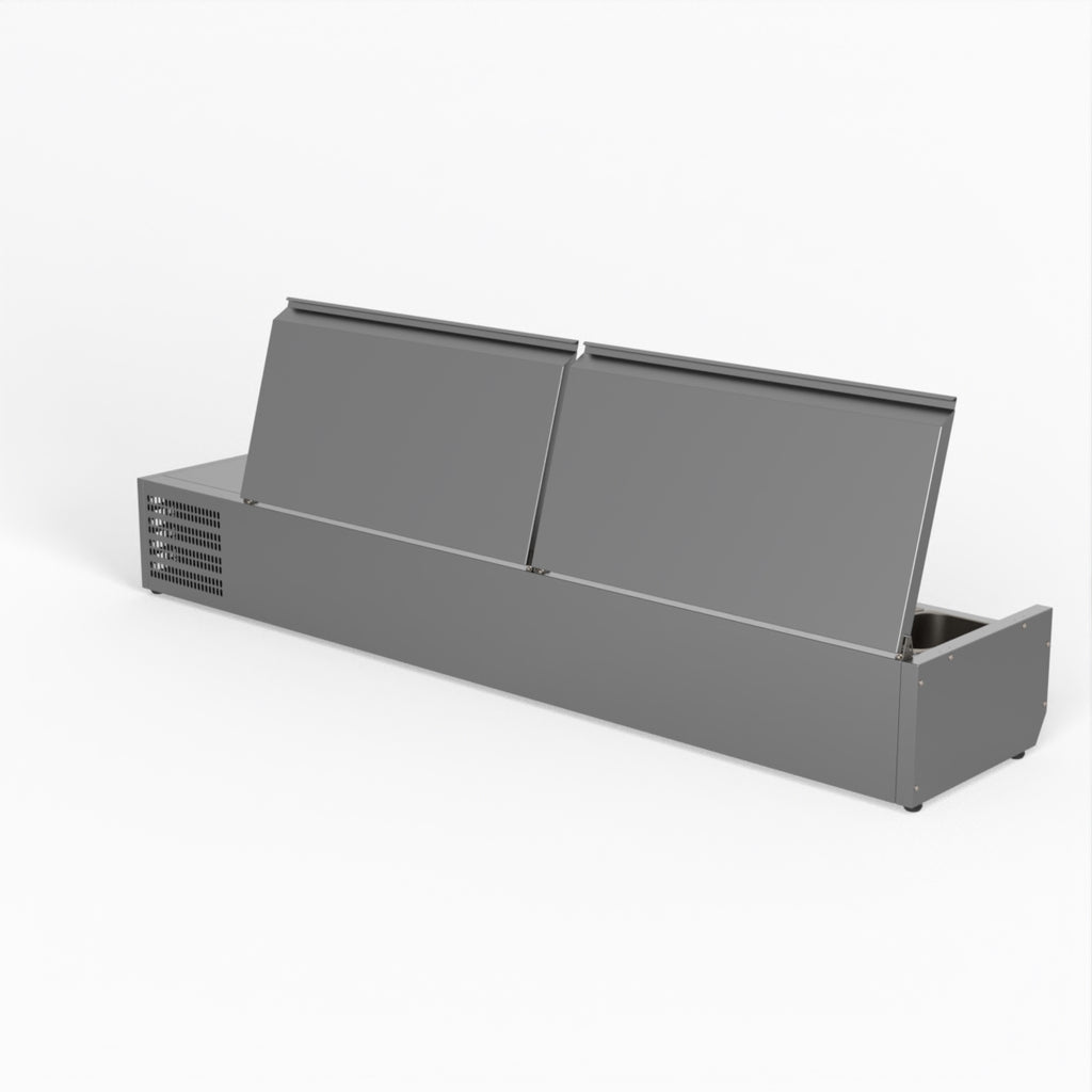 Salad Bench With Stainless Steel Lids - FED-X XVRX1800/380S