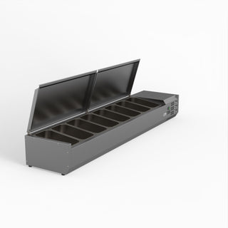 Salad Bench With Stainless Steel Lids - FED-X XVRX1800/380S