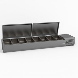 Salad Bench With Stainless Steel Lids - FED-X XVRX1800/380S