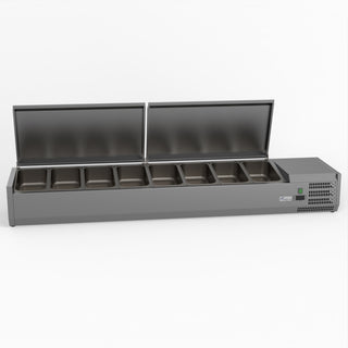 Salad Bench With Stainless Steel Lids - FED-X XVRX1800/380S