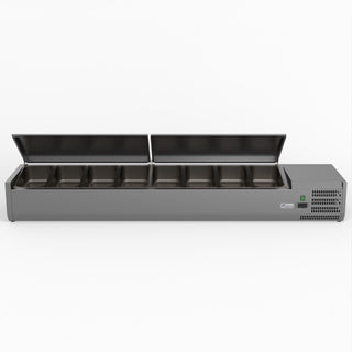 Salad Bench With Stainless Steel Lids - FED-X XVRX1800/380S