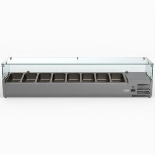 Flat Glass Salad Bench - FED-X XVRX1800/380