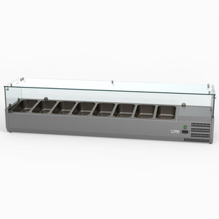 Flat Glass Salad Bench - FED-X XVRX1800/380