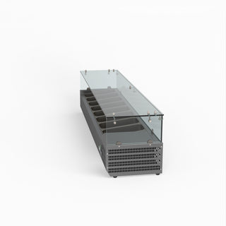 Flat Glass Salad Bench - FED-X XVRX1800/380