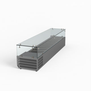 Flat Glass Salad Bench - FED-X XVRX1800/380