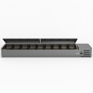 Salad Bench With Stainless Steel Lids - FED-X XVRX2000/380S