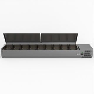 Salad Bench With Stainless Steel Lids - FED-X XVRX2000/380S