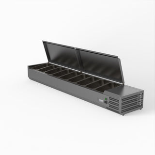 Salad Bench With Stainless Steel Lids - FED-X XVRX2000/380S