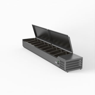 Salad Bench With Stainless Steel Lids - FED-X XVRX2000/380S