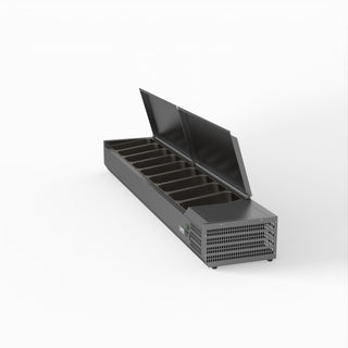 Salad Bench With Stainless Steel Lids - FED-X XVRX2000/380S