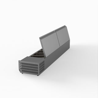 Salad Bench With Stainless Steel Lids - FED-X XVRX2000/380S