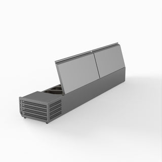 Salad Bench With Stainless Steel Lids - FED-X XVRX2000/380S