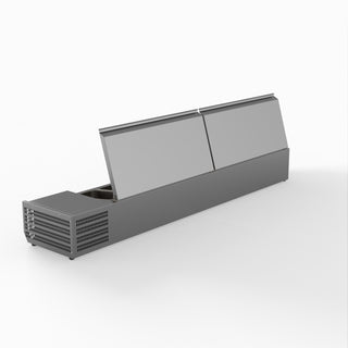 Salad Bench With Stainless Steel Lids - FED-X XVRX2000/380S