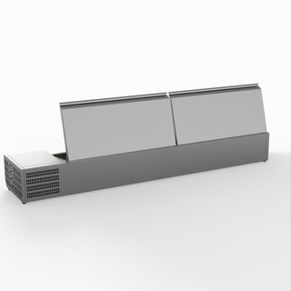 Salad Bench With Stainless Steel Lids - FED-X XVRX2000/380S