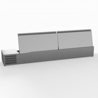 Salad Bench With Stainless Steel Lids - FED-X XVRX2000/380S