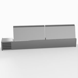 Salad Bench With Stainless Steel Lids - FED-X XVRX2000/380S